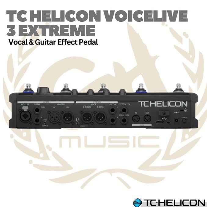 Sale Tc-Helicon Voicelive 3 Extreme Guitar And Vocal Effects Processor Pedal