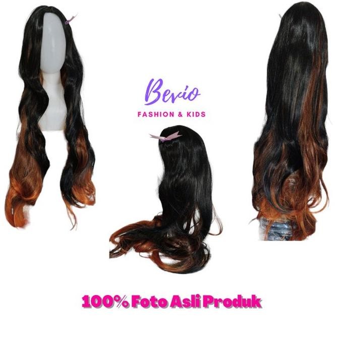 Sale Wig Cosplay Anime Demon Slayer Pria Wanita Anak Dewasa Tanjiro Nezuko