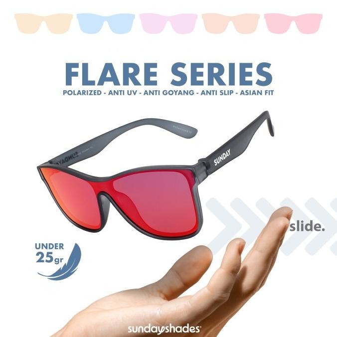 Kacamata Lari Olahraga Sunday Shades (Seri Flare) Co