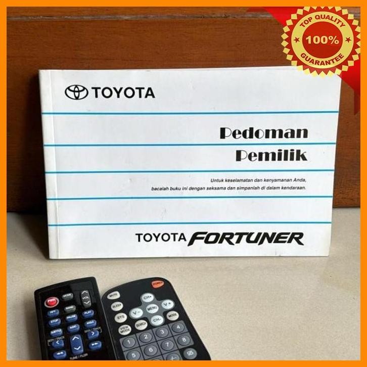[dri] buku manual book pedoman pemilik mobil toyota fortuner 2009-2012 original