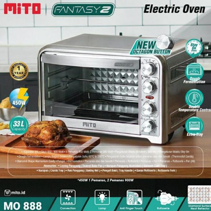 Oven Listrik Mito MO888 MO 888 Fantasy 2 33 Liter Open Mitochiba [terbaik]