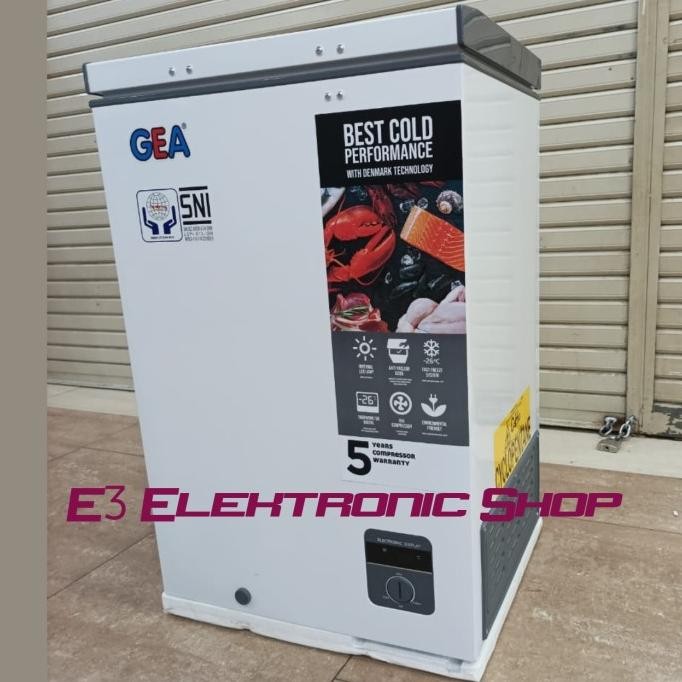 Murah Kulkas Chest Freezer GEA AB108R Frozen Food Daging  Es Batu AB 108R Non COD