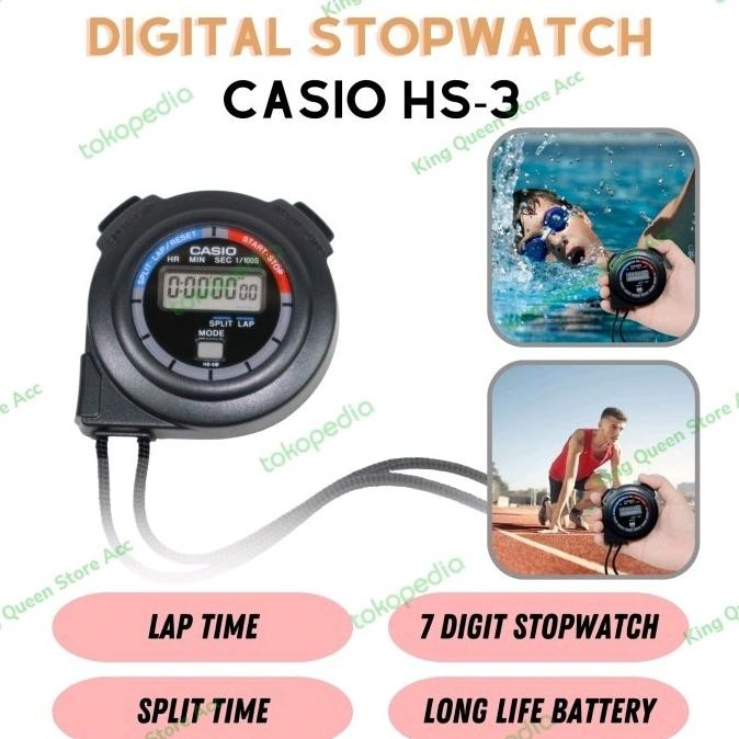 Stopwatch Casio Hs-3 - Original Co