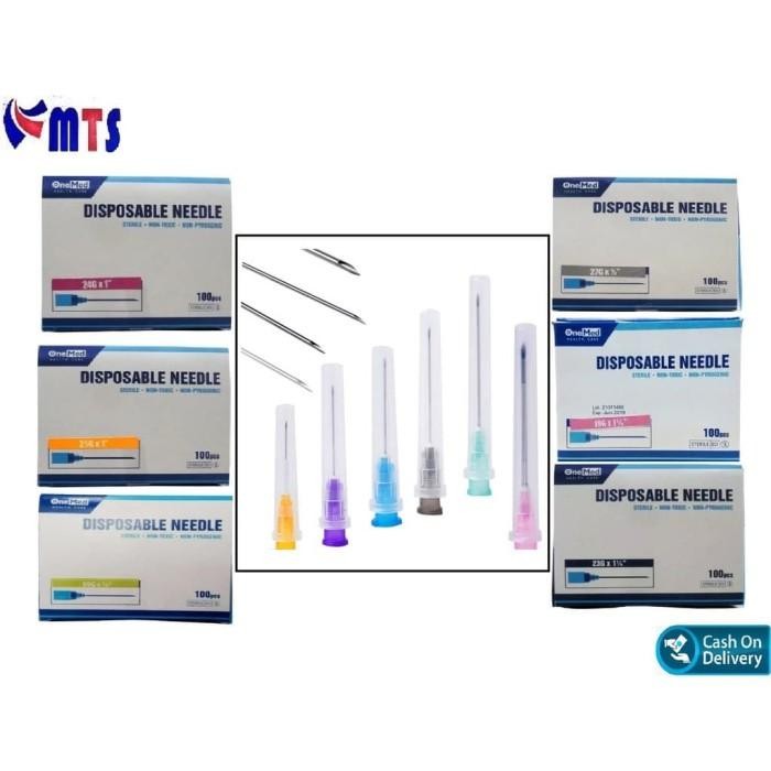 Needle Onemed 18 23 24 25 26 27 30 G 100pcs Disposable Needle Ja