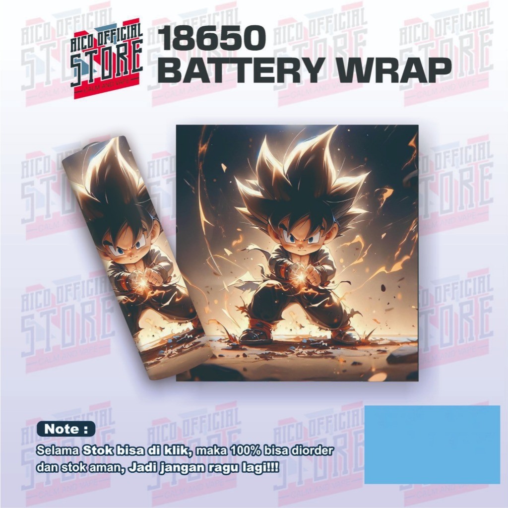 

*PromoGet2* Pelindung Baterai Wrap 18650 Anime Series Pelapis Dan Wrapped 26 Stiker Garskin HP/Case Custom COD