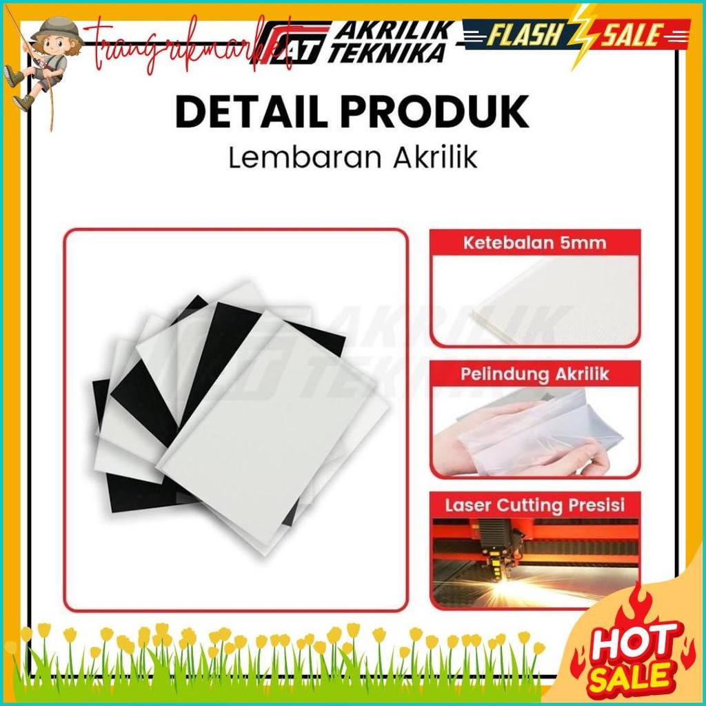 

Lembaran Akrilik A3 5Mm / Acrylic Sheet Clear / Akrilik Bening Hitam Putih Diskon Setengah Harga