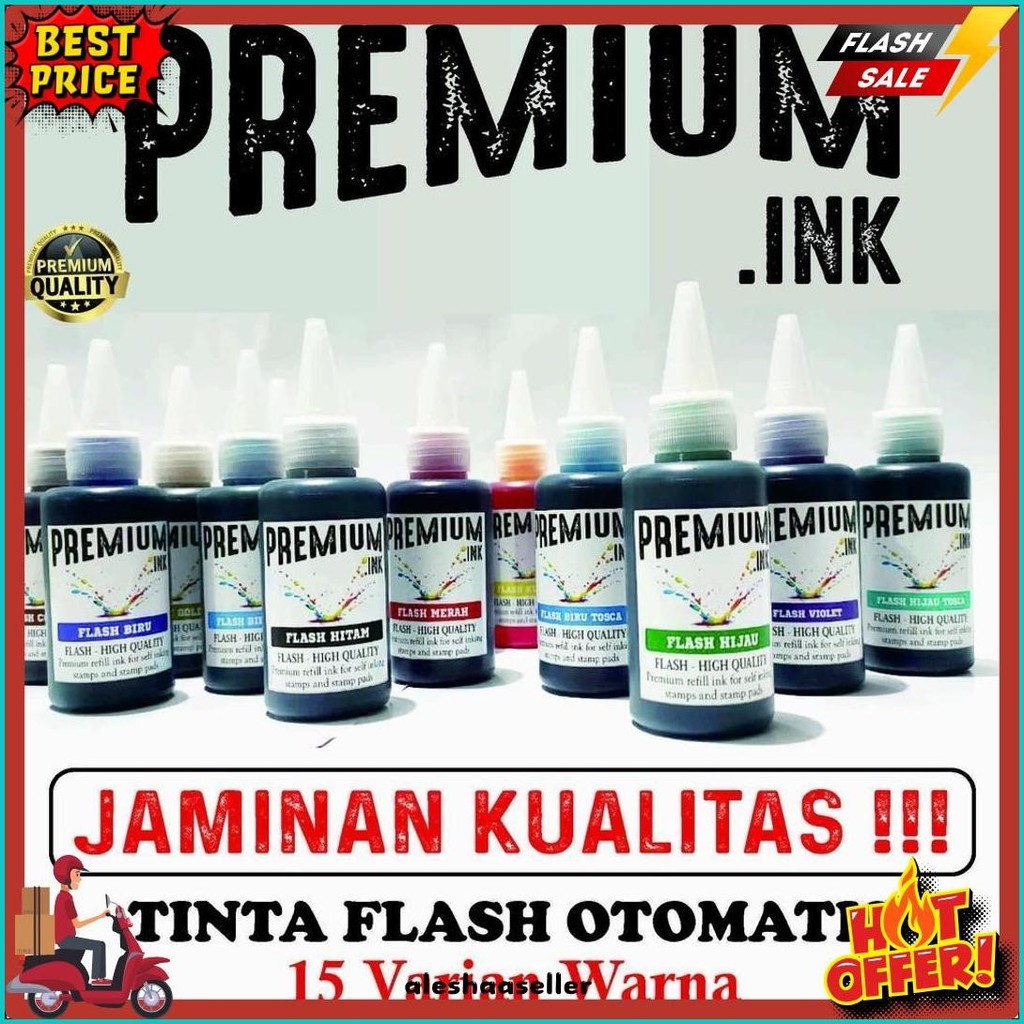 

Tinta Stempel Flash Otomatis 15 Varian Warna Kualitas Premium - Flash Ink Premium - Tinta Flash Refill Isi 100 Ml Terlaris! Produk Ini Banyak Dicari