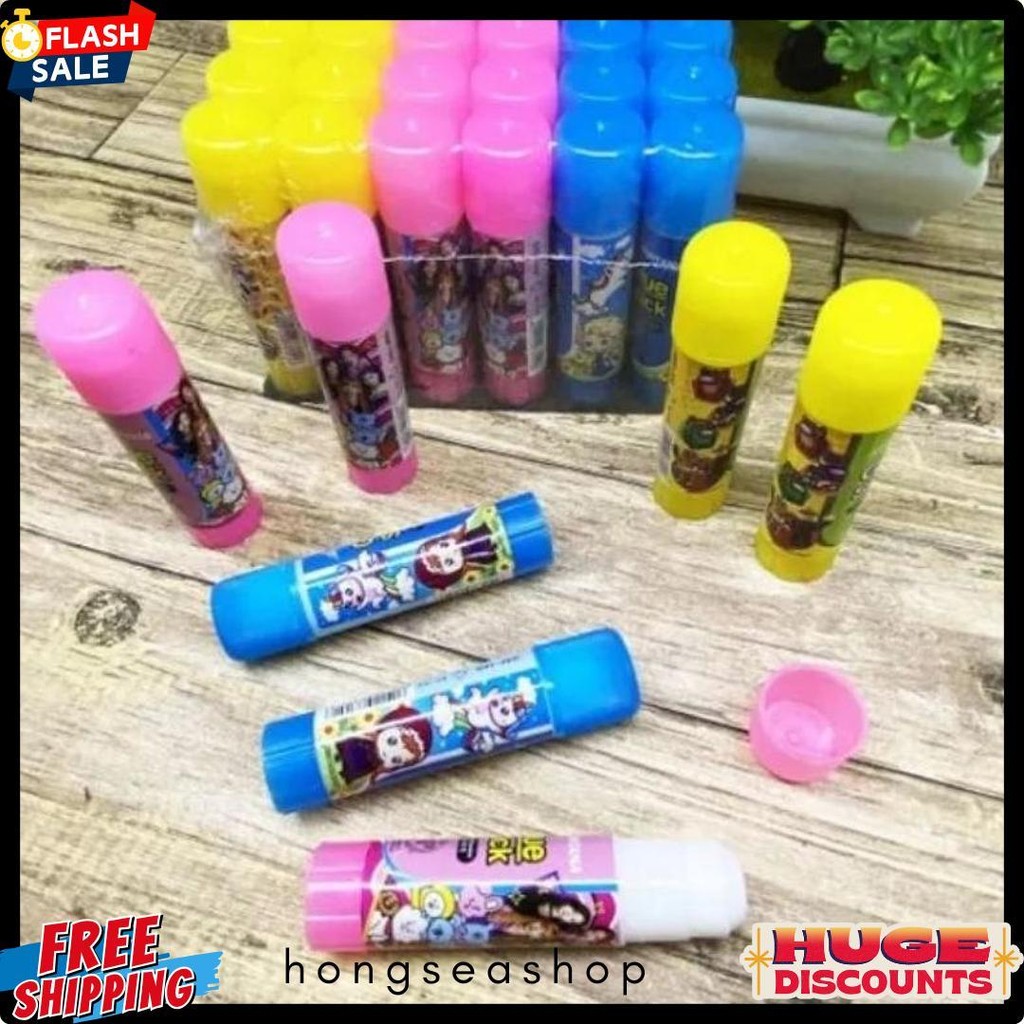 

(24Buah) Lem Stik 10Grm / Glu Stik Kertas Diskon Setengah Harga