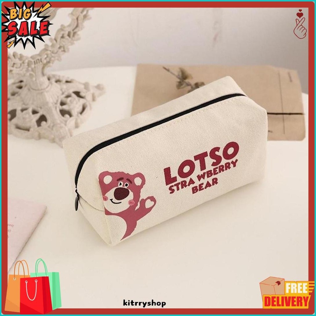 

Ins Pacha Anjing Tas Pensil Cute Strawberry Bear Tas Pensil Jaring Merah Kapasitas Besar Siswa Sekolah Dasar Smp Peralatan Penyimpanan Tas Terlengkap Dan Termurah