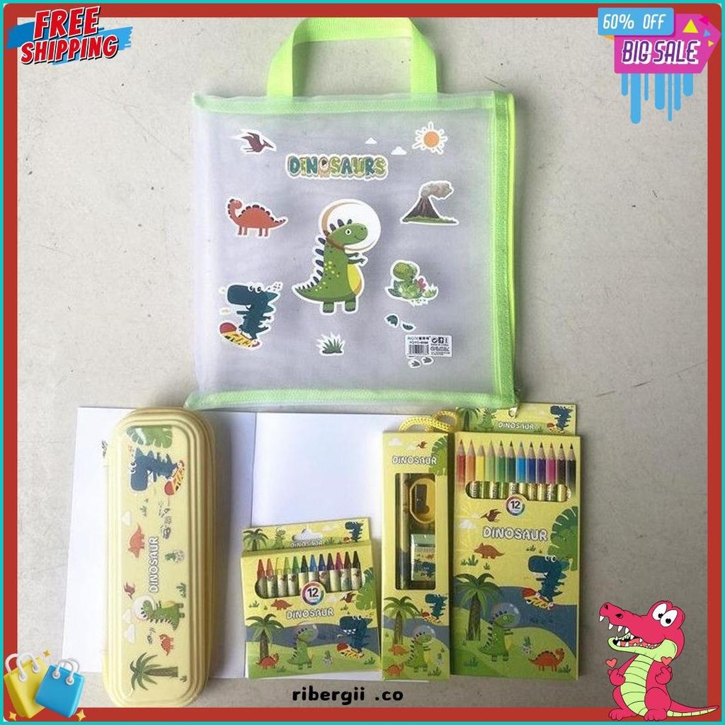 

[Serbalakuofficial](Ktps.11)Kotak Pensil Sett / Study Set Stationery Set Alat Tulis Sekolah Anak Set Atk Motif Terlengkap Dan Termurah