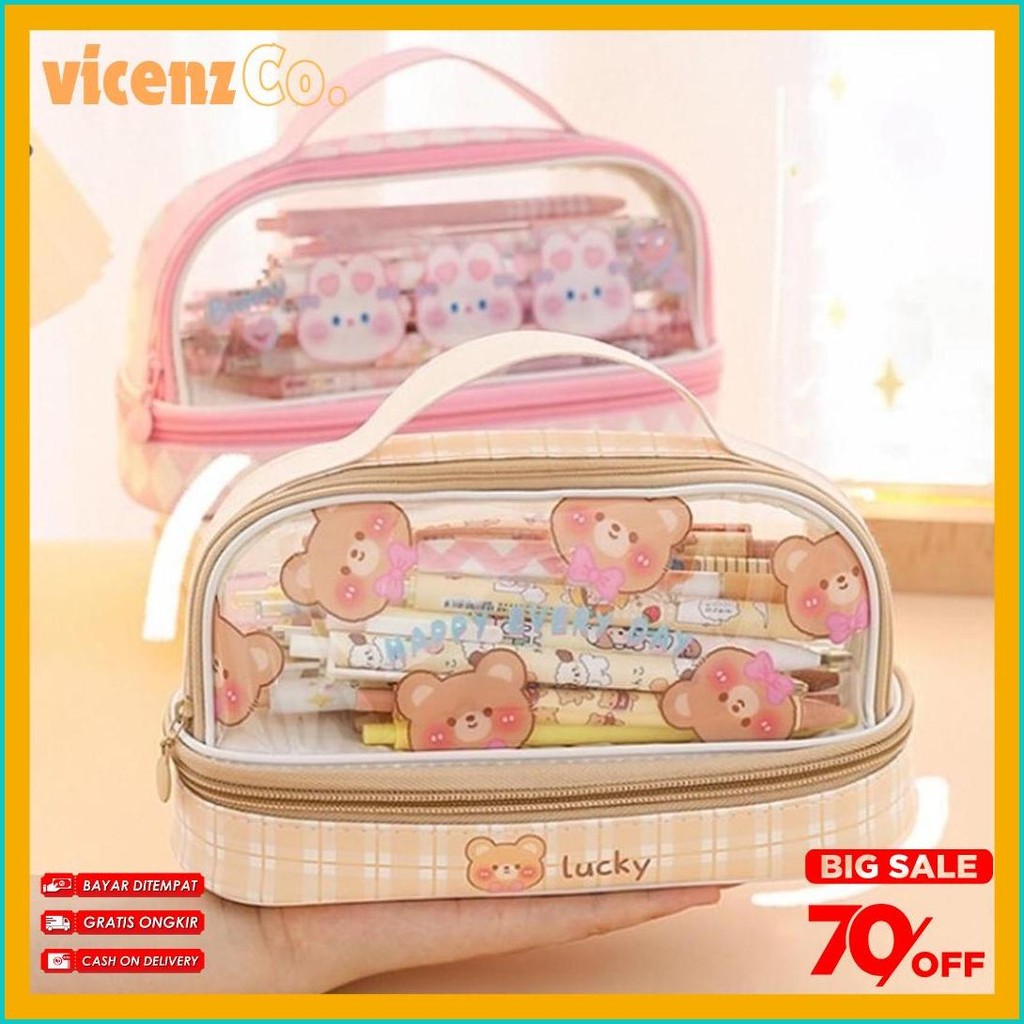 

Kartun Baru Kapasitas Pen Bag Storage Bag Untuk Mahasiswa Sma Junior Portable Cute Simple Stationery Box Terlengkap Dan Termurah