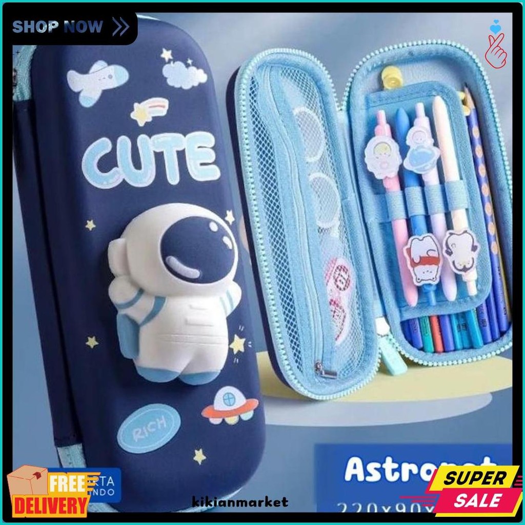 

Kotak Pensil 3D Squishy Tempat Pensil Hardcase Waterproof Pencil Case Anak Lucu 2 Tingkat 2 Lapis Diskon Setengah Harga