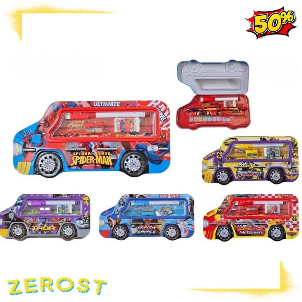 

Kotak Pensil Bahan Kaleng Model Truk Besar Pencil Case Tempat Pensil Terlaris! Produk Ini Banyak Dicari