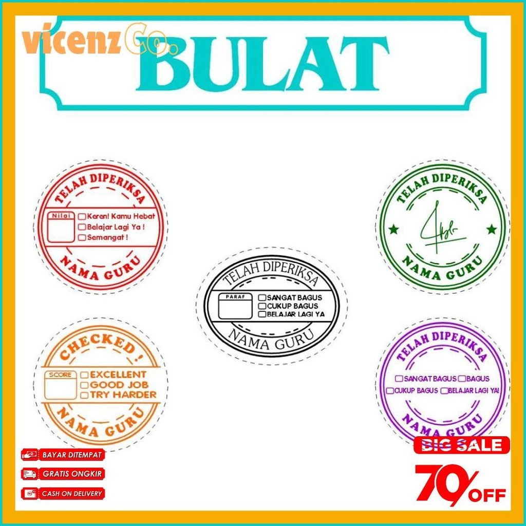 

Stempel Nilai Guru / Penilaian / Koreksi / Checked / Reward Siswa Murid Sekolah Terlaris! Produk Ini Banyak Dicari