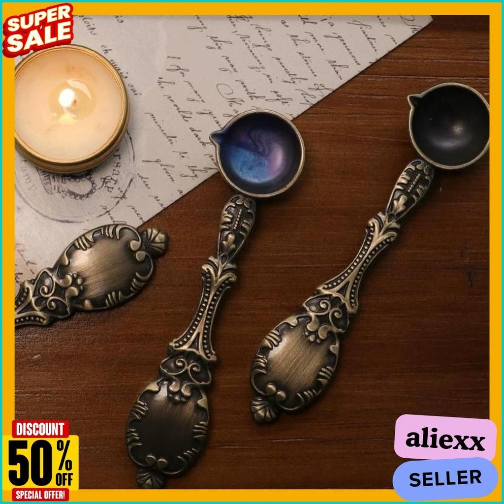

Sendok Wax Seal Vintage Retro Spoon | Vintage Hard Bronze Spoon / Sendok Hias Peleleh Seal Wax Flash Sale! Diskon Hingga 70%