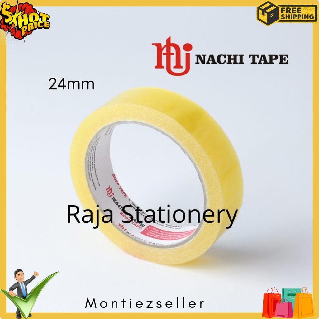 

Nachi Stationery Tape 12Mm 24Mm Selotip Solatip Lakban Solasi Isolasi Nachi [1 Box] Terlaris! Produk Ini Banyak Dicari