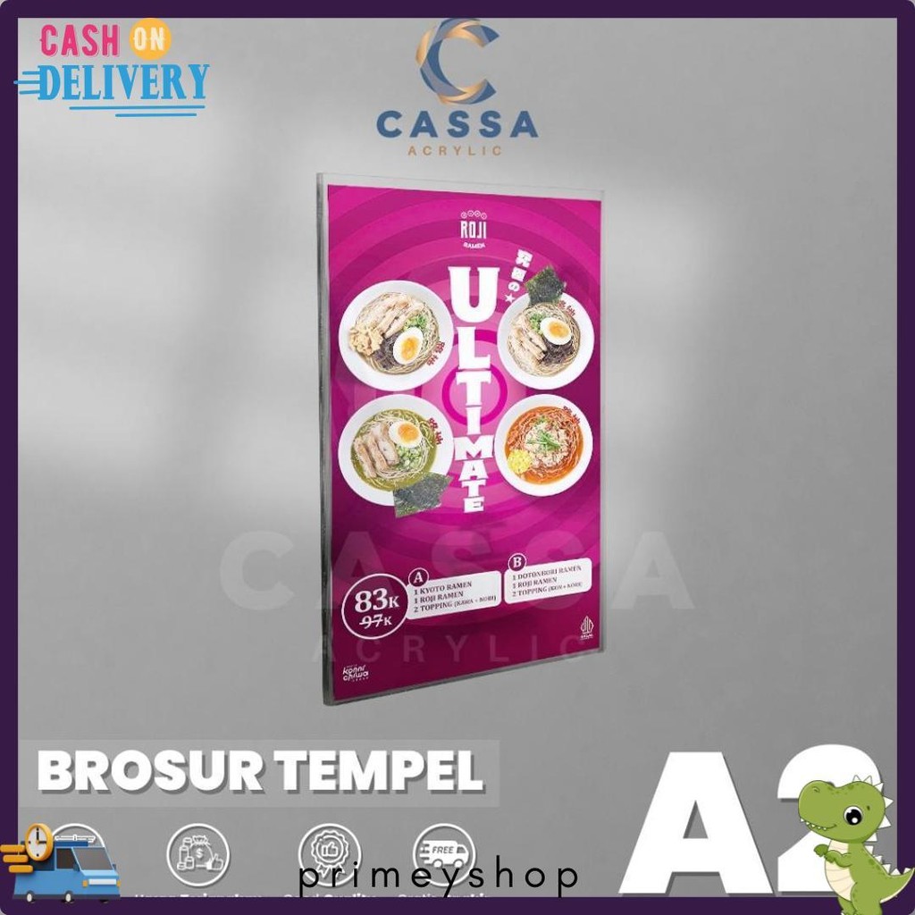 

Tempat Brosur Tempel / Sign Holder Acrylic / Akrilik Dinding A2 Flash Sale! Diskon Hingga 70%