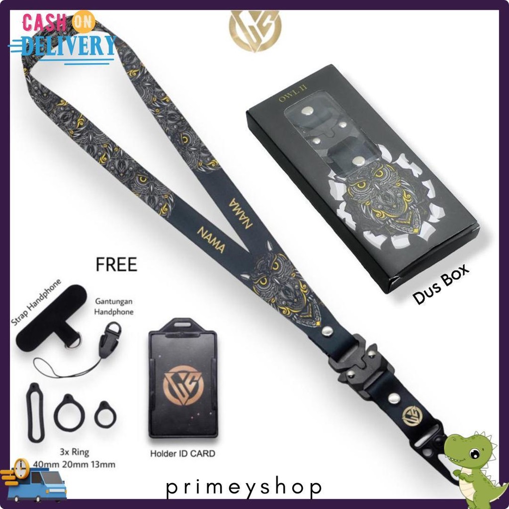 

Lanyard Craft Custom Nama Special Edition Owl Series V2 Diskon Setengah Harga