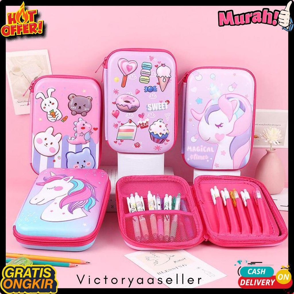 

Kotak Pensil 3D Pencil Case Mirip Smiggle Lookalike Kb Pg Tk Sd Hardtop Organizer Lucu Tepak Alat Tulis Diskon
