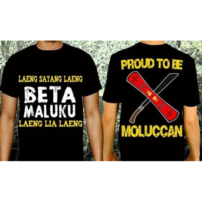 (Good) Kaos Ambon / Kaos Maluku / Kaos Daerah / Beta Maluku HITAM