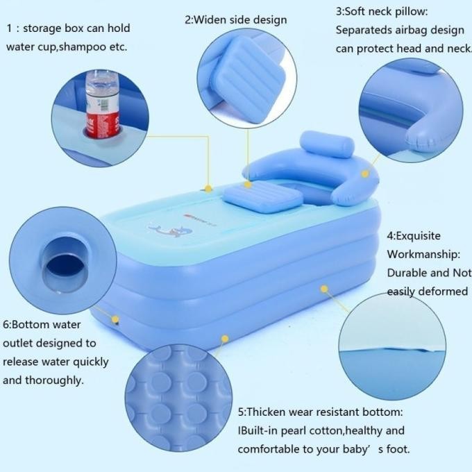 TEMPAT MANDI KOLAM DEWASA BALON POMPA PORTABLE kolam SPA BATHUB sauna .