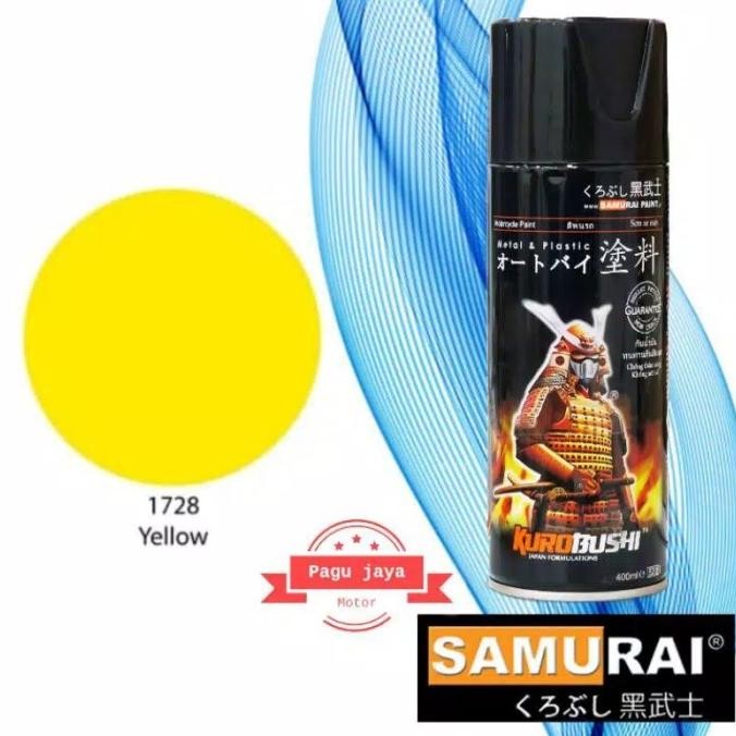 (:(:(:(] samurai paint yellow kuning 1728 400ml cat semprot spray