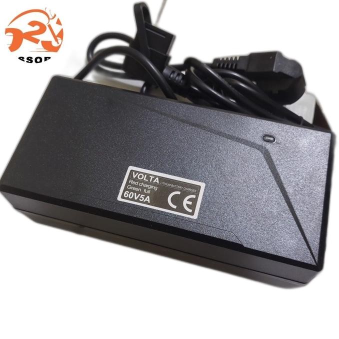 BEBAS ONGKIR - Charger Volta 60v ori volta casan molis baterai