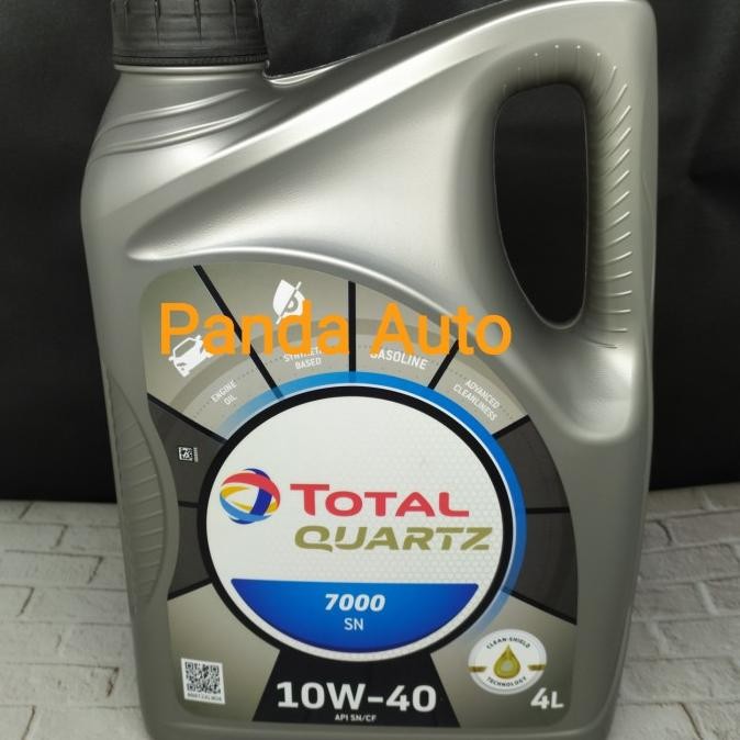 Oli Mobil Total 7000 10W 40 , Api Sn Plus/Cf, Sni, Galon 4 Ltr. Promo Original Dan Terpercaya