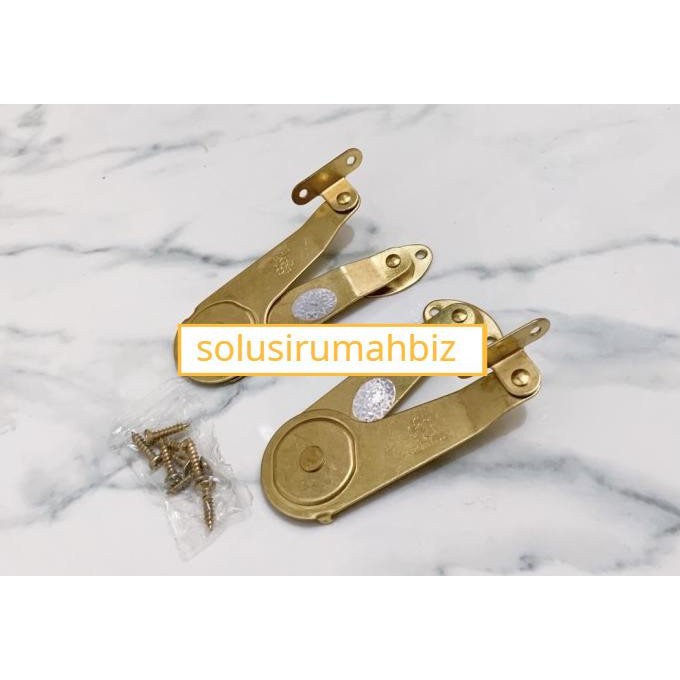 ```````] perpasang ENGSEL SALON 5 inch SAKURAJIMA SIKUTAN 5" GOLD EMAS KUNING