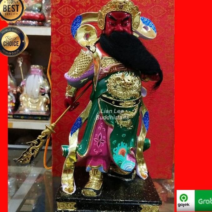 ~~~~~] patung dewa kwankong uk 12 inch kayu