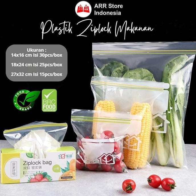(Good) Plastik Kulkas Penyimpanan Reusable Food Storage Plastik Ziplock