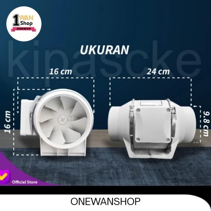 4 In Booster Fan / Blower Penghisap Asap Exhaust 4" Kuat Untuk Dapur, Mall, Dll Original Dan Terperc