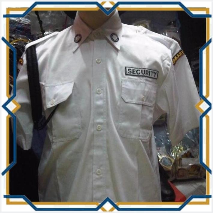 [TKA] BAJU PDH SECURITY | BAJU PDH PUTIH POLOS