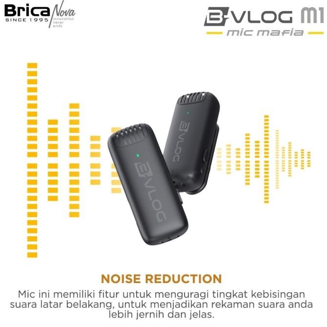 Sale Brica B-Vlog M1 Wireless Clip On Microphone With Charging Case Type C