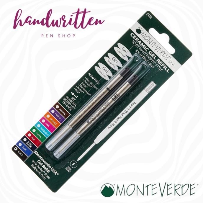 

TERMURAH - MONTEVERDE G2 Parker Size Capless Ceramic Gel Ballpoint Pen Refill / Refill Pulpen Parker