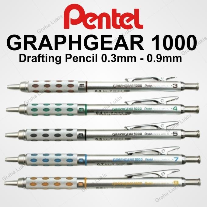 

TERMURAH - Pentel Graph Gear 1000 Drafting Pencil - 0.5 mm