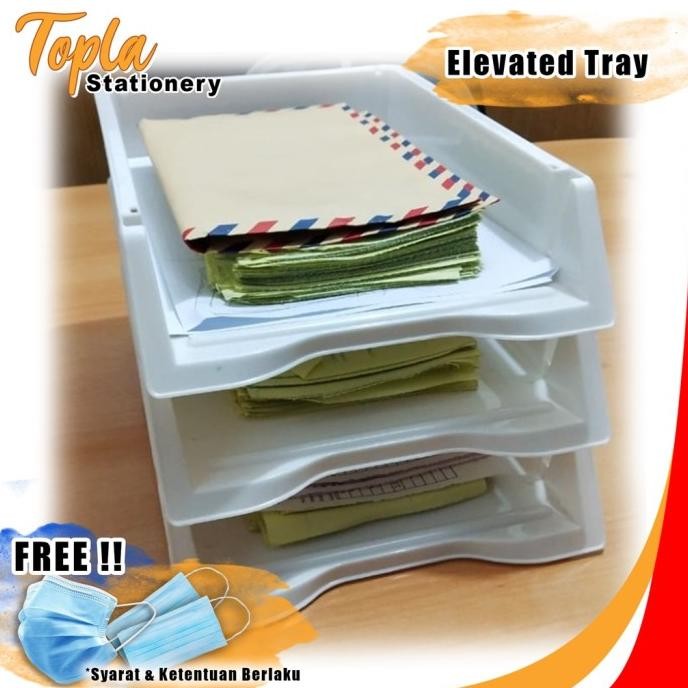 

Rak Meja Rak Dokumen Kertas 3 Susun - Document Tray LN