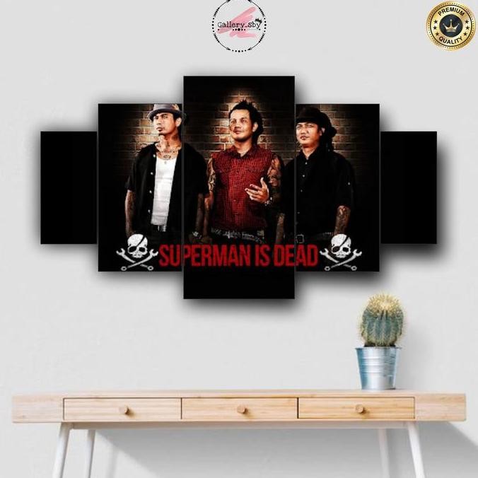 Sale Pajangan Dinding Superman Is Dead Isi 5 Pcs Poster Kayu Resolusi Tinggi