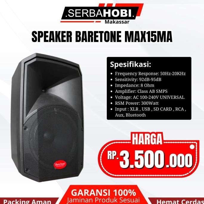```````] Speaker Aktif Baretone MAX15MA Original Sound