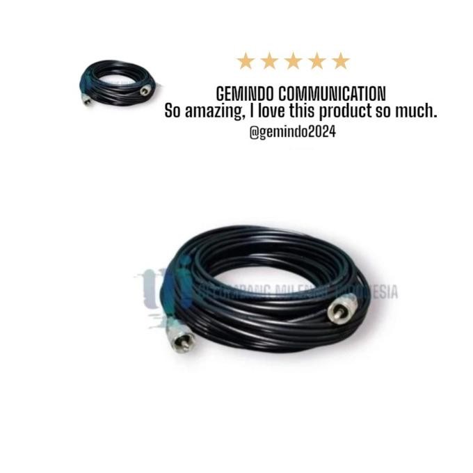 KABEL ANTENA RADIO RIG RG58 30 METER KONEKTOR PL MALE 1804T