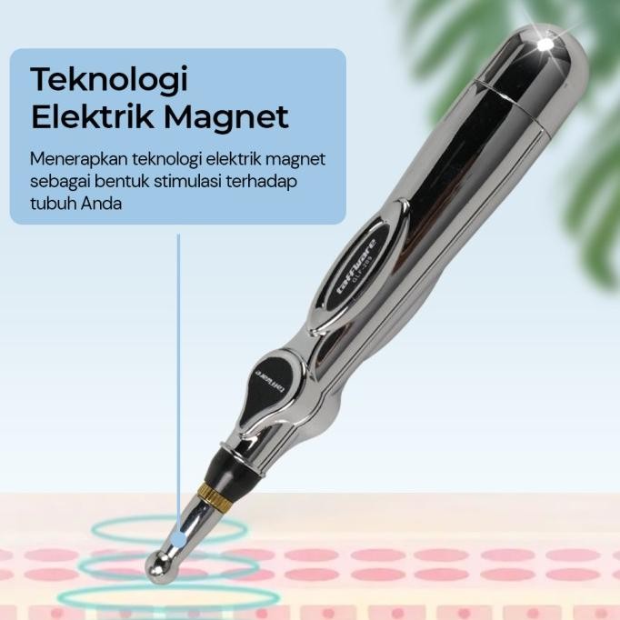 ___] alat pena akupunture modern meridian energy pen massager-pena terapi