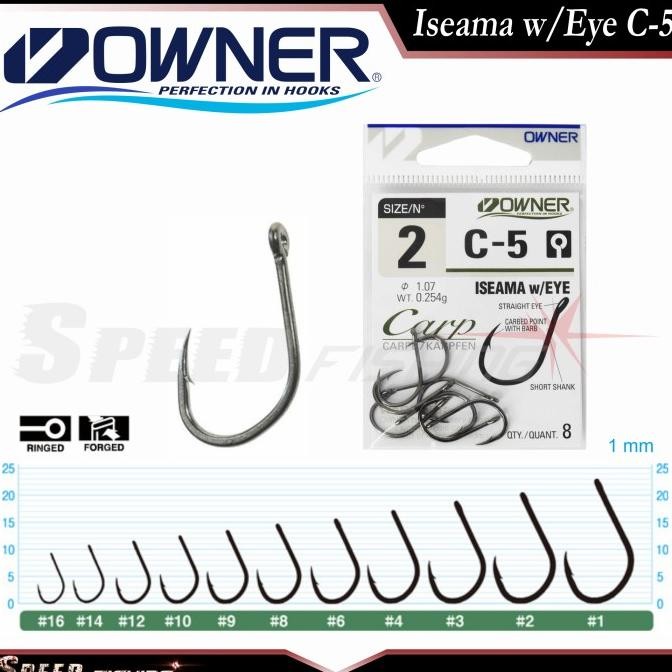 (Termurah) Hook Owner Iseama C 5 Kail Owner Iseama Ca With Eye Bestseller