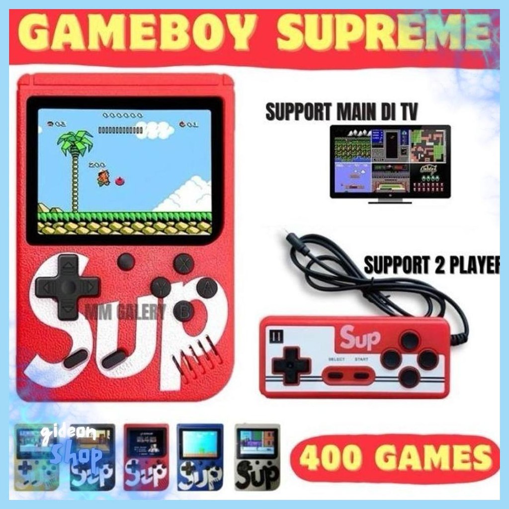 Gameboy 2 Player Retro Mini 400 In 1 Sup Game Box Portable Game Boy Cod