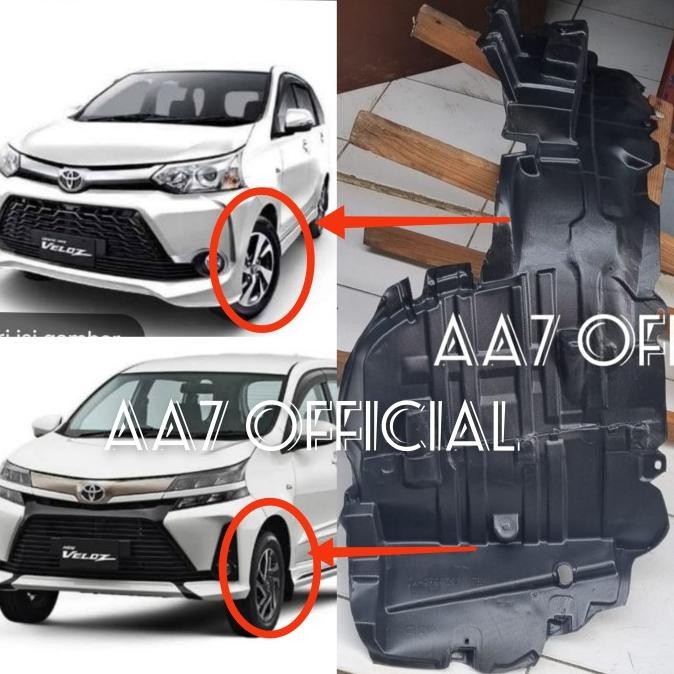 Liner Fender Spakbor Roda Depan Veloz 2016 2017 2018 2019 2020 2021