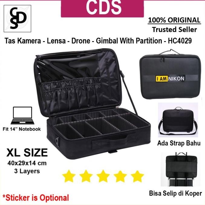 Tas Hardcase Kamera Universal With Partition - Hc4029 - Koper Kamera