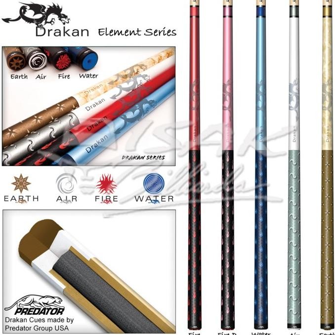 Murah Drakan Earth - Billiard Pool Cue by Predator USA - Stik Biliar Maple Non COD
