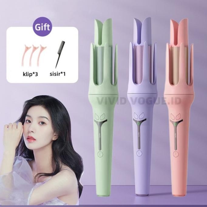 NEW VIVID VOGUE Catokan Curly Otomatis 32mm Curling Iron Hasil Catok