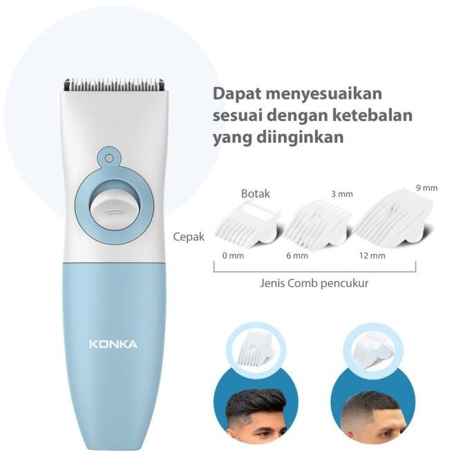 TERBARU - KONKA Hair clipper mesin cukur rambut elektrik gunting rambut listrik
