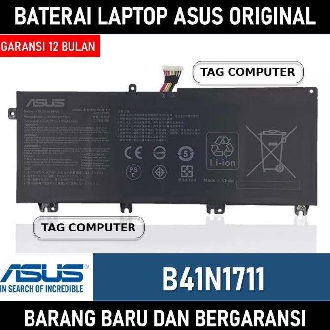 BATERAI ASUS TUF GAMING TUF705DU TUF705DY TUF705GE TUF756GM B41N1711 ORIGINAL 1904T