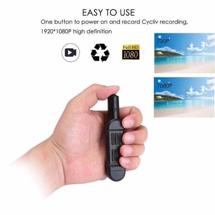 KAMERA CCTV PENGINTAI TANPA KABEL WIFI SPY CAM TERSEMBUNYI CAMERA BENTUK PULPEN CLIP HD 1080P BATERA